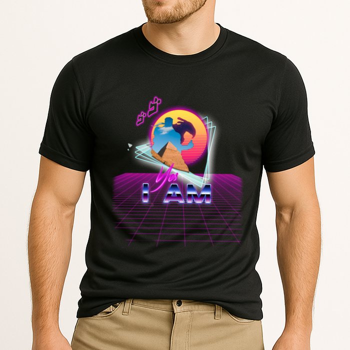 Funny Aesthetic Retro Vaporwave Synthwave Avdol Yes I Am Meme Quote Performance Shirt