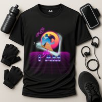 Funny Aesthetic Retro Vaporwave Synthwave Avdol Yes I Am Meme Quote Performance Shirt
