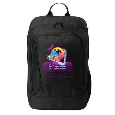 Funny Aesthetic Retro Vaporwave Synthwave Avdol Yes I Am Meme Quote City Backpack