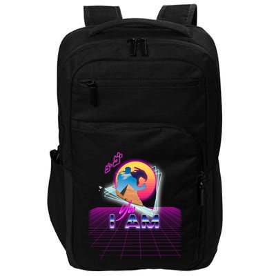 Funny Aesthetic Retro Vaporwave Synthwave Avdol Yes I Am Meme Quote Impact Tech Backpack