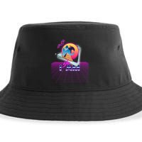Funny Aesthetic Retro Vaporwave Synthwave Avdol Yes I Am Meme Quote Sustainable Bucket Hat