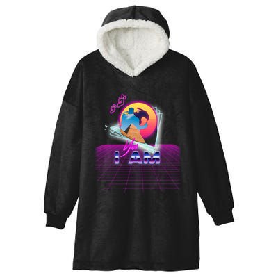 Funny Aesthetic Retro Vaporwave Synthwave Avdol Yes I Am Meme Quote Hooded Wearable Blanket