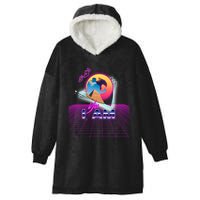 Funny Aesthetic Retro Vaporwave Synthwave Avdol Yes I Am Meme Quote Hooded Wearable Blanket