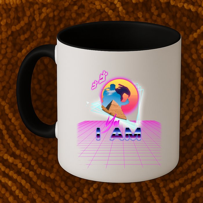Funny Aesthetic Retro Vaporwave Synthwave Avdol Yes I Am Meme Quote Mug