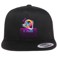 Funny Aesthetic Retro Vaporwave Synthwave Avdol Yes I Am Meme Quote Flatbill Hat