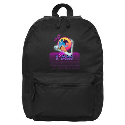 Funny Aesthetic Retro Vaporwave Synthwave Avdol Yes I Am Meme Quote 16 in Basic Backpack