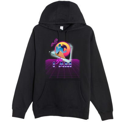 Funny Aesthetic Retro Vaporwave Synthwave Avdol Yes I Am Meme Quote Premium Pullover Hoodie