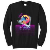 Funny Aesthetic Retro Vaporwave Synthwave Avdol Yes I Am Meme Quote Tall Sweatshirt
