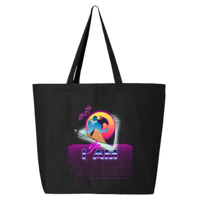 Funny Aesthetic Retro Vaporwave Synthwave Avdol Yes I Am Meme Quote 25L Jumbo Tote