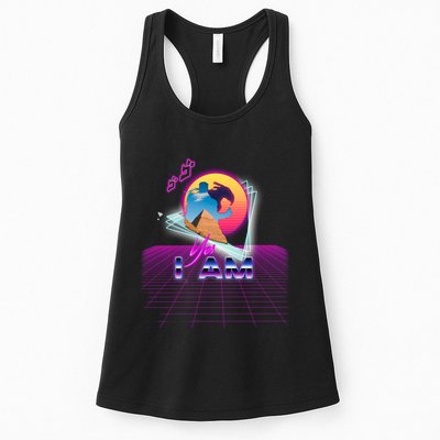 Funny Aesthetic Retro Vaporwave Synthwave Avdol Yes I Am Meme Quote Womens Tank Top