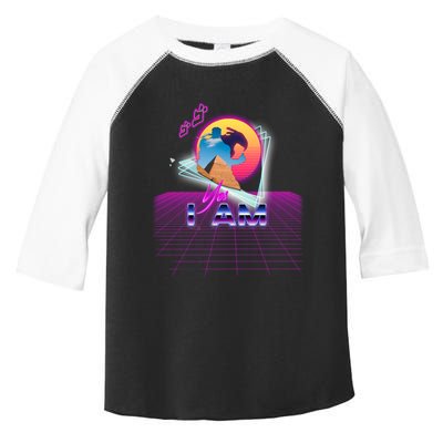 Funny Aesthetic Retro Vaporwave Synthwave Avdol Yes I Am Meme Quote Toddler Fine Jersey T-Shirt