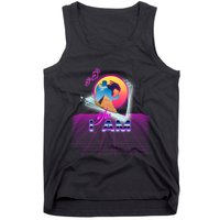 Funny Aesthetic Retro Vaporwave Synthwave Avdol Yes I Am Meme Quote Tank Top