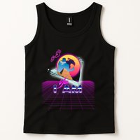 Funny Aesthetic Retro Vaporwave Synthwave Avdol Yes I Am Meme Quote Tank Top
