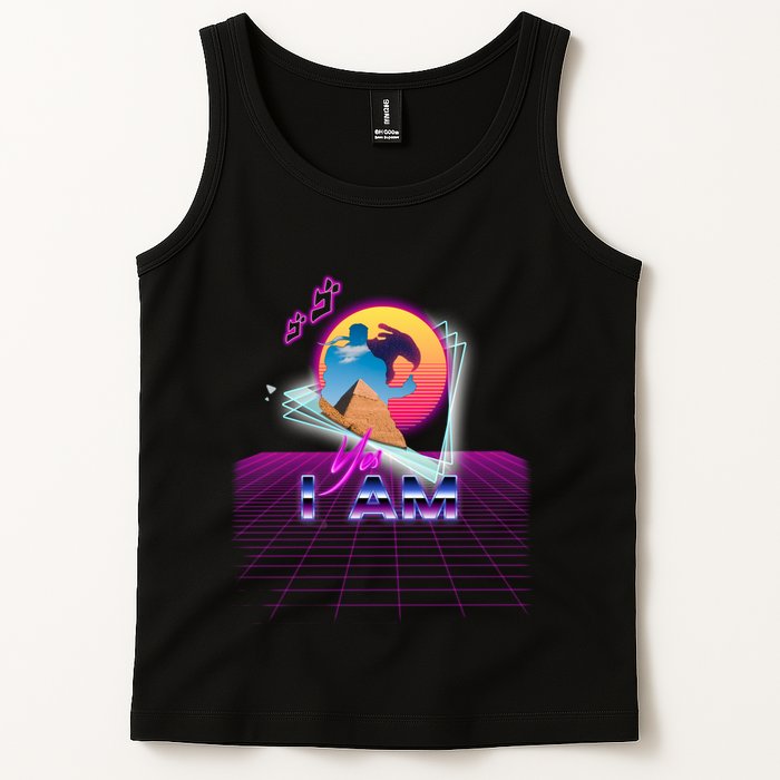 Funny Aesthetic Retro Vaporwave Synthwave Avdol Yes I Am Meme Quote Tank Top