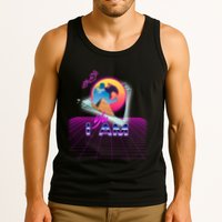Funny Aesthetic Retro Vaporwave Synthwave Avdol Yes I Am Meme Quote Tank Top