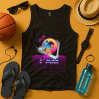 Funny Aesthetic Retro Vaporwave Synthwave Avdol Yes I Am Meme Quote Tank Top