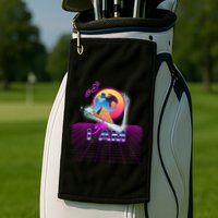 Funny Aesthetic Retro Vaporwave Synthwave Avdol Yes I Am Meme Quote Golf Towel