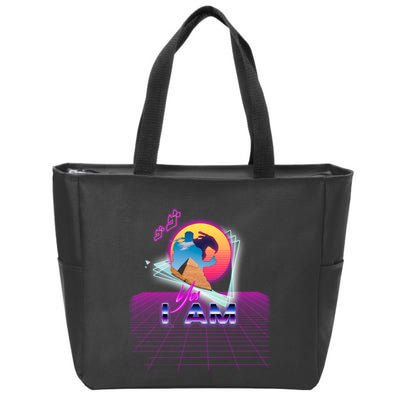 Funny Aesthetic Retro Vaporwave Synthwave Avdol Yes I Am Meme Quote Zip Tote Bag