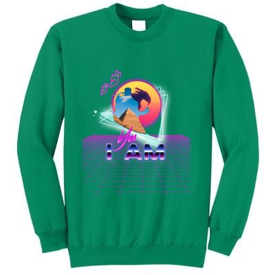 Funny Aesthetic Retro Vaporwave Synthwave Avdol Yes I Am Meme Quote Sweatshirt