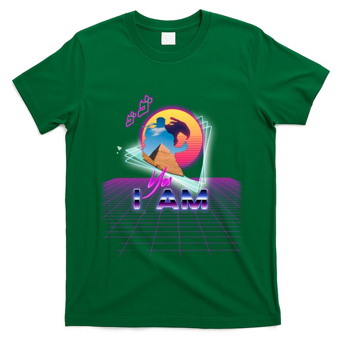 Funny Aesthetic Retro Vaporwave Synthwave Avdol Yes I Am Meme Quote T-Shirt