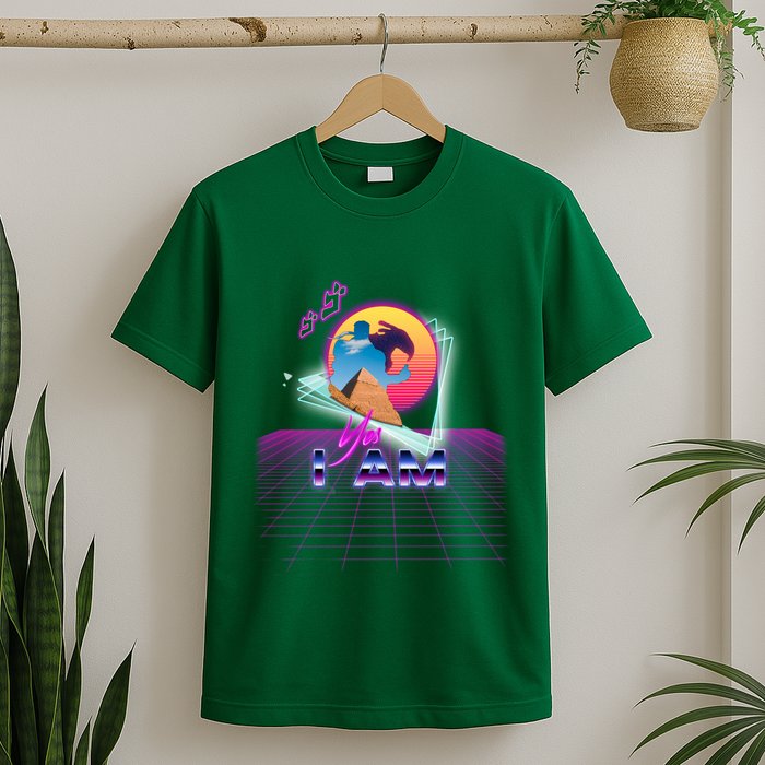 Funny Aesthetic Retro Vaporwave Synthwave Avdol Yes I Am Meme Quote T-Shirt