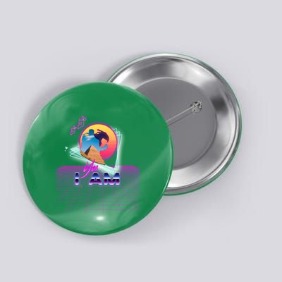 Funny Aesthetic Retro Vaporwave Synthwave Avdol Yes I Am Meme Quote Button