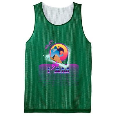 Funny Aesthetic Retro Vaporwave Synthwave Avdol Yes I Am Meme Quote Mesh Reversible Basketball Jersey Tank
