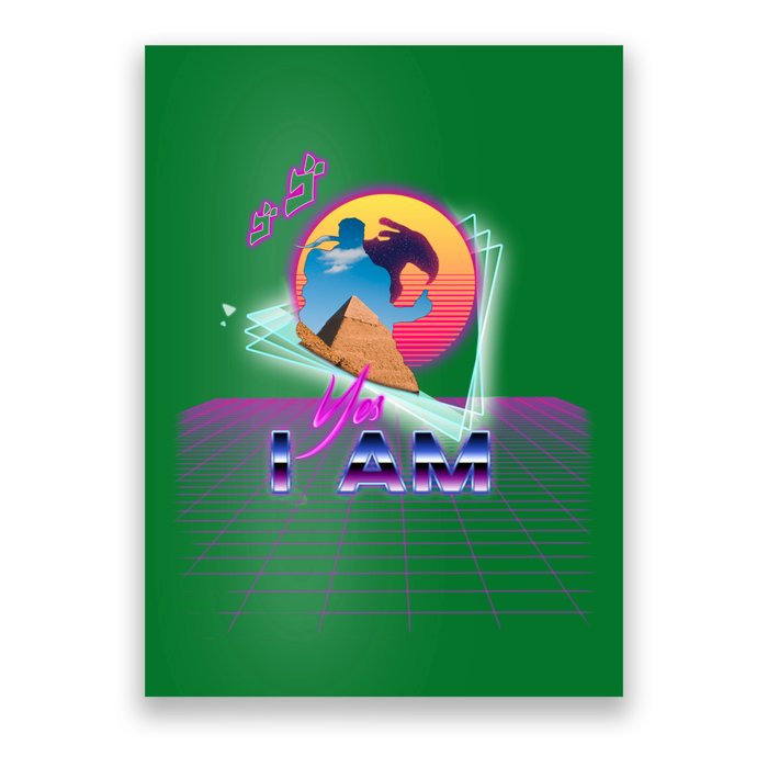 Funny Aesthetic Retro Vaporwave Synthwave Avdol Yes I Am Meme Quote Poster