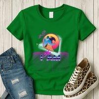 Funny Aesthetic Retro Vaporwave Synthwave Avdol Yes I Am Meme Quote Womens T-Shirt