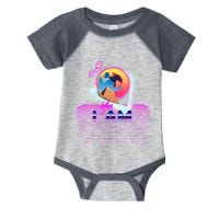 Funny Aesthetic Retro Vaporwave Synthwave Avdol Yes I Am Meme Quote Infant Baby Jersey Bodysuit