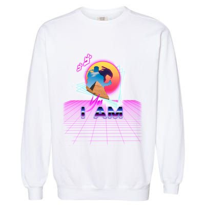 Funny Aesthetic Retro Vaporwave Synthwave Avdol Yes I Am Meme Quote Garment-Dyed Sweatshirt