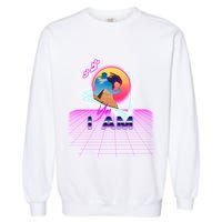 Funny Aesthetic Retro Vaporwave Synthwave Avdol Yes I Am Meme Quote Garment-Dyed Sweatshirt