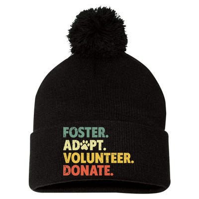 Foster Adopt Rescue Dog Lover Pet Adoption Foster To Adopt Pom Pom 12in Knit Beanie