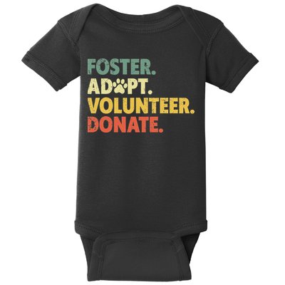 Foster Adopt Rescue Dog Lover Pet Adoption Foster To Adopt Baby Bodysuit