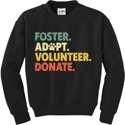 Foster Adopt Rescue Dog Lover Pet Adoption Foster To Adopt Kids Sweatshirt