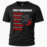 First Amendment Rights Audit United States Constitution Flag Cooling Performance Crew T-Shirt