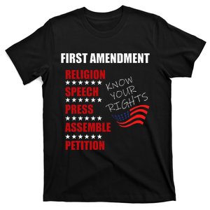 First Amendment Rights Audit United States Constitution Flag T-Shirt