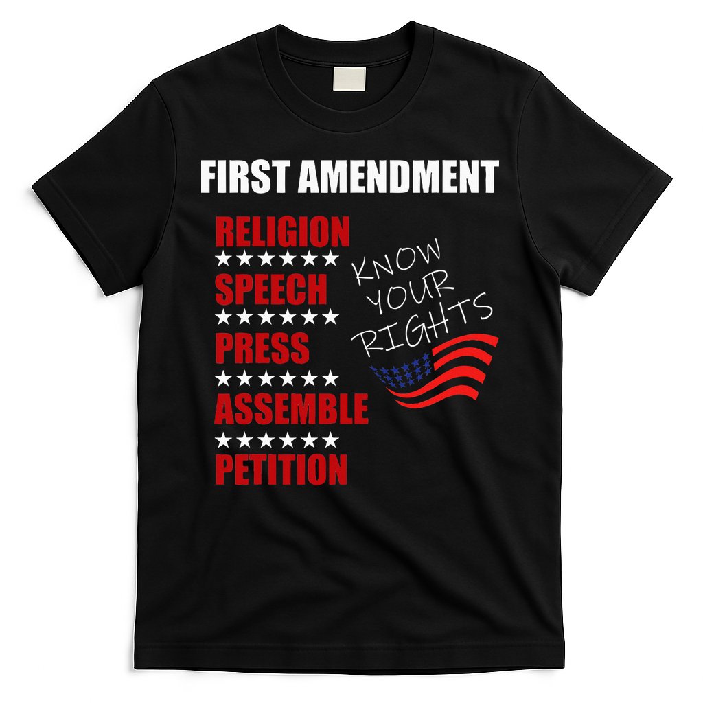 First Amendment Rights Audit United States Constitution Flag T-Shirt