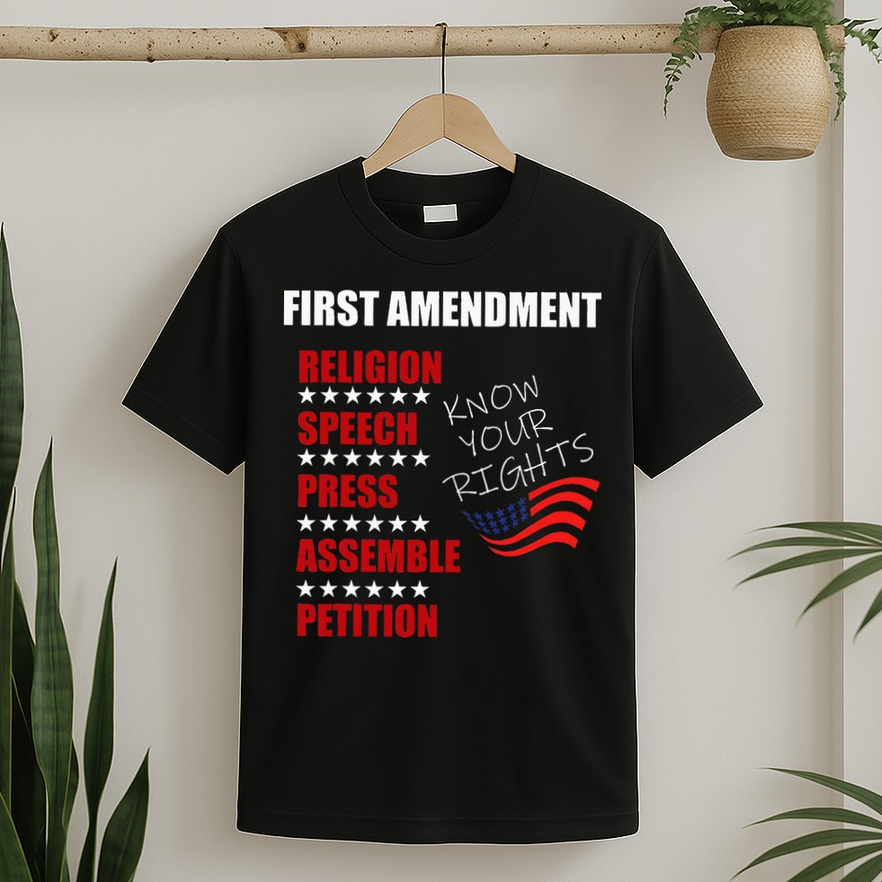 First Amendment Rights Audit United States Constitution Flag T-Shirt