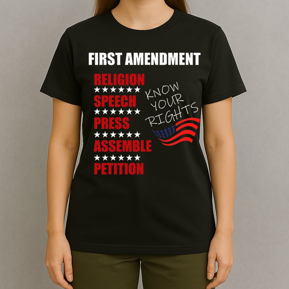 First Amendment Rights Audit United States Constitution Flag T-Shirt