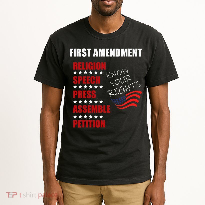 First Amendment Rights Audit United States Constitution Flag Tall T-Shirt