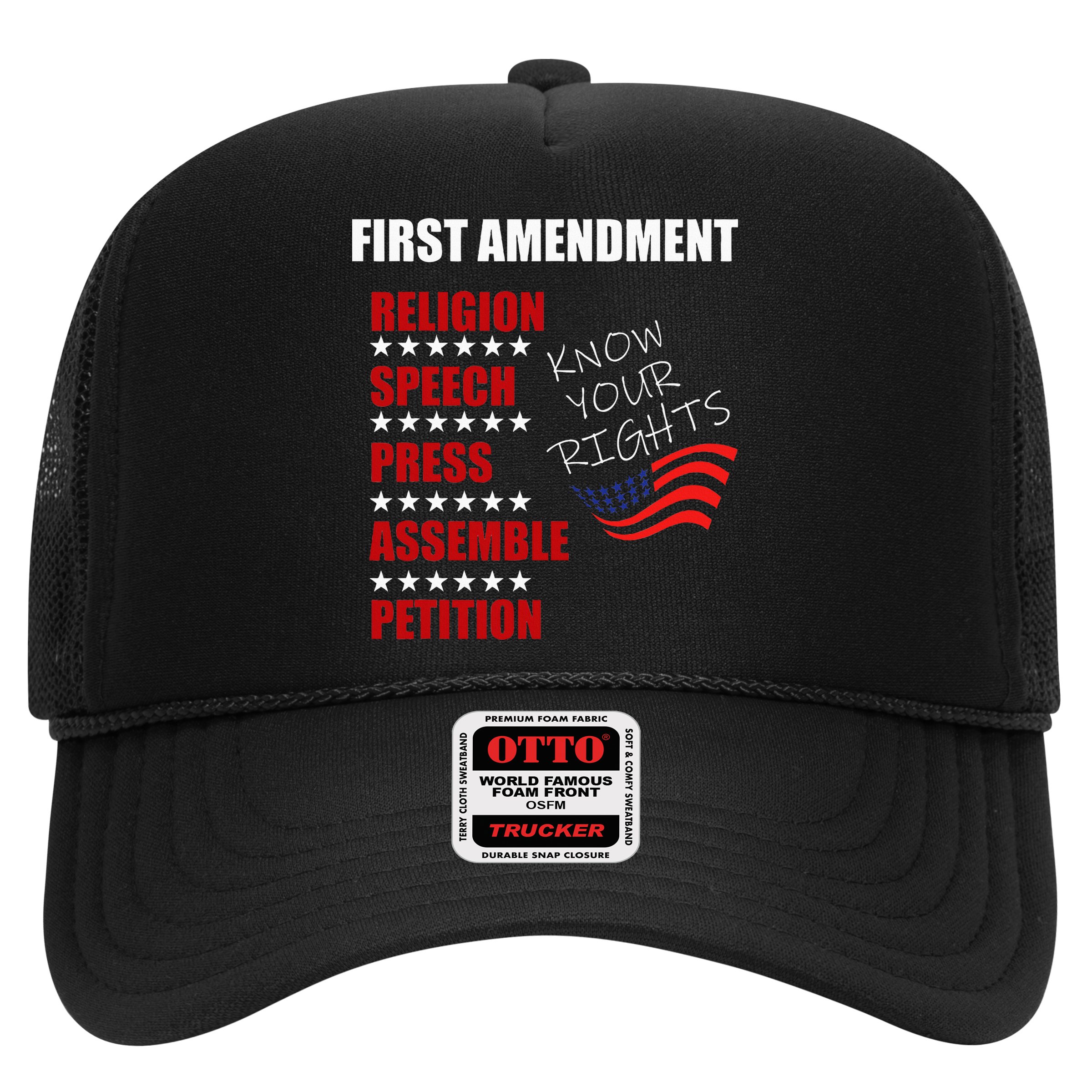 First Amendment Rights Audit United States Constitution Flag Hat