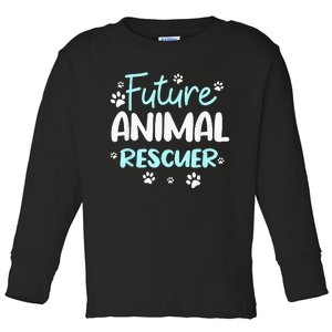 Future Animals Rescuer Veterinarian Rescue Dog Rescue Cat Toddler Long Sleeve Shirt