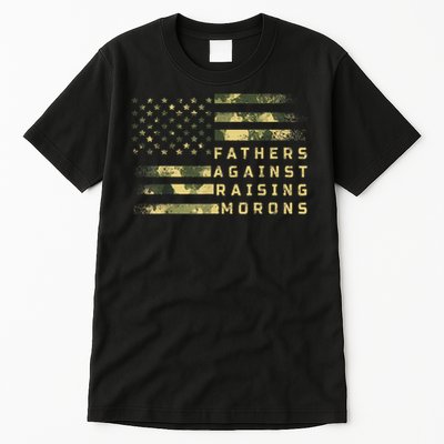 Fathers Against Raising Morons Funny Dad Joke Father's Day Tall T-Shirt