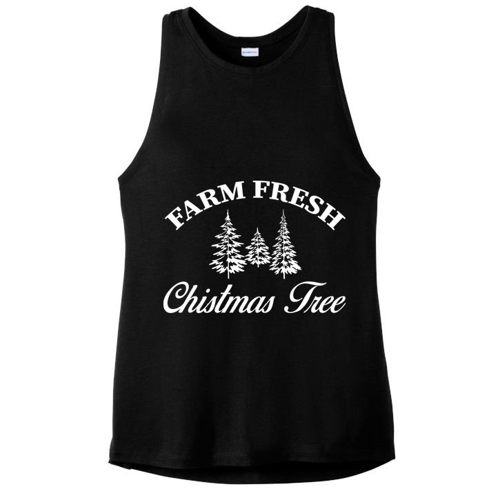 Farm Fresh Christmas Tree Ladies PosiCharge Tri-Blend Wicking Tank