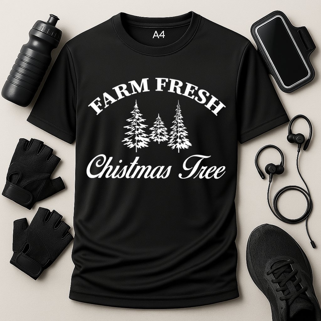 Farm Fresh Christmas Tree Cooling Performance Crew T-Shirt