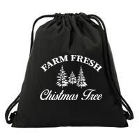Farm Fresh Christmas Tree Drawstring Bag