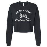 Farm Fresh Christmas Tree Cropped Pullover Crew