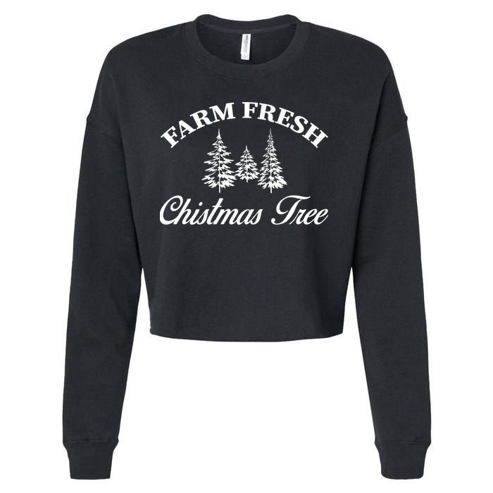 Farm Fresh Christmas Tree Cropped Pullover Crew