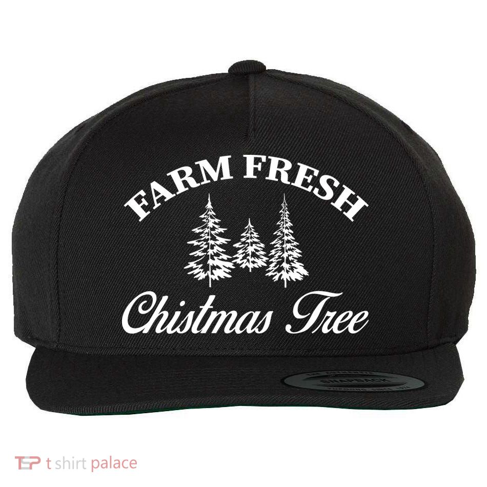 Farm Fresh Christmas Tree Wool Snapback Cap